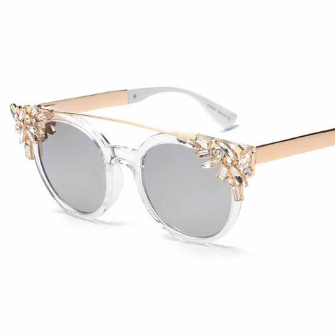 Crystal Cat Eye Sunglasses