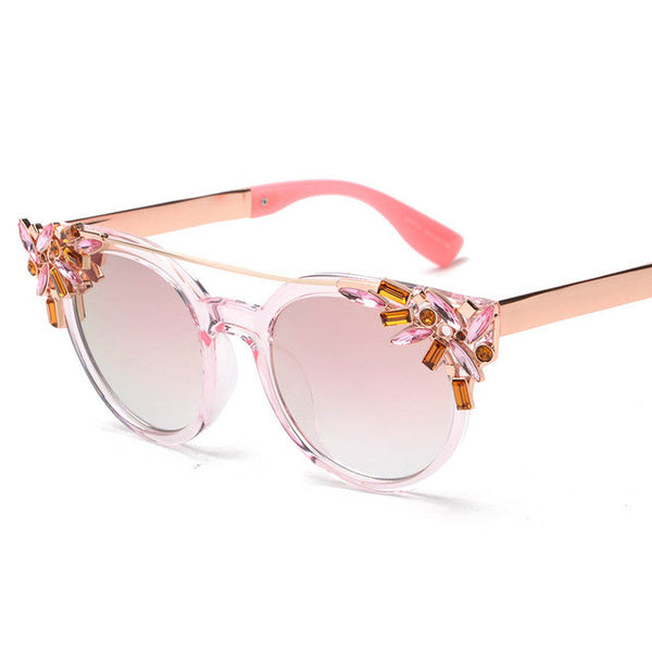 Crystal Cat Eye Sunglasses