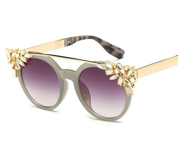 Crystal Cat Eye Sunglasses