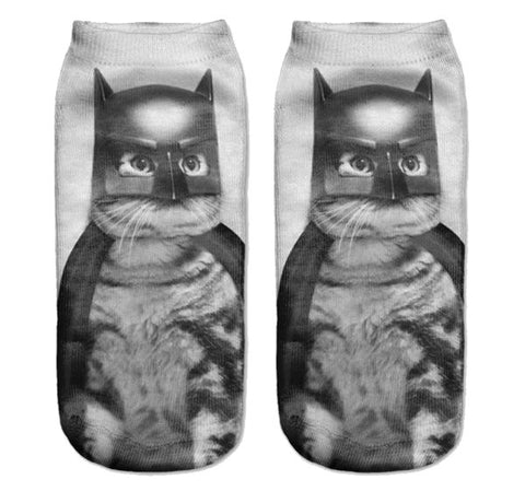 Bat-cat Socks