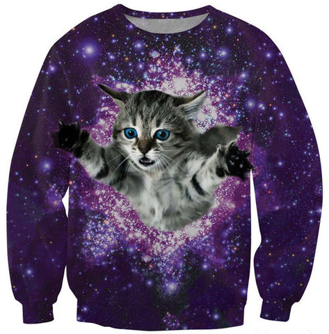 Galaxy Cat Sweatshirt