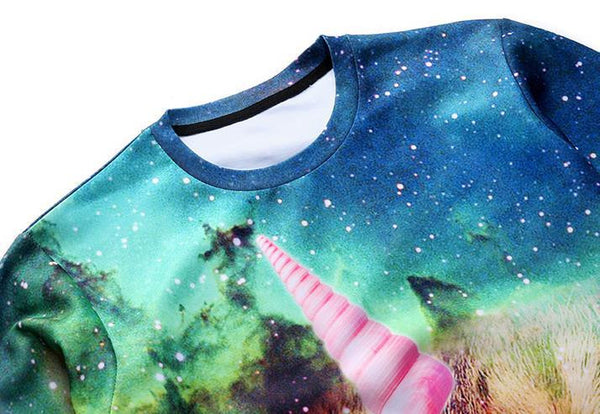 Unicorn Kitty in Space Sweatshirt