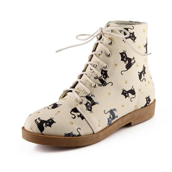 Cat Print Boots