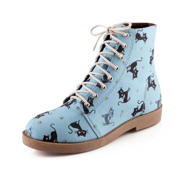 Cat Print Boots