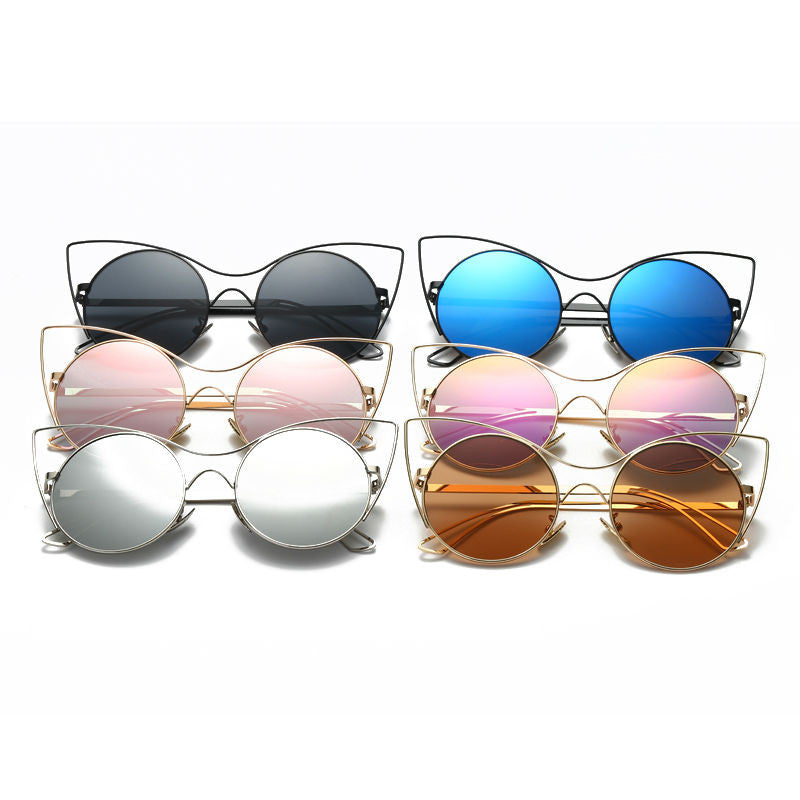 Vintage Metal Framed Cat Eye Sunglasses