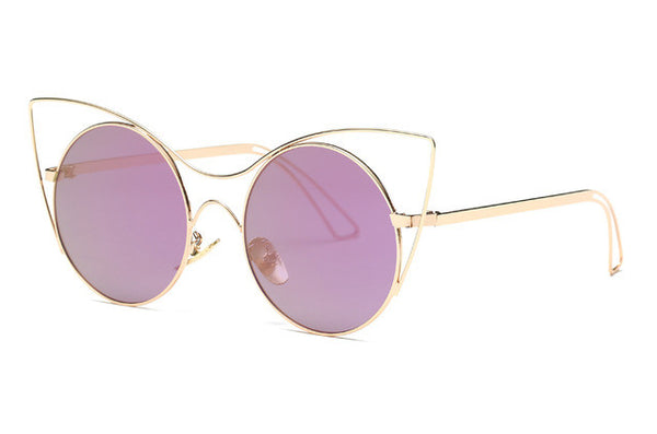 Vintage Metal Framed Cat Eye Sunglasses