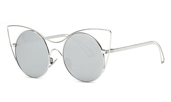 Vintage Metal Framed Cat Eye Sunglasses
