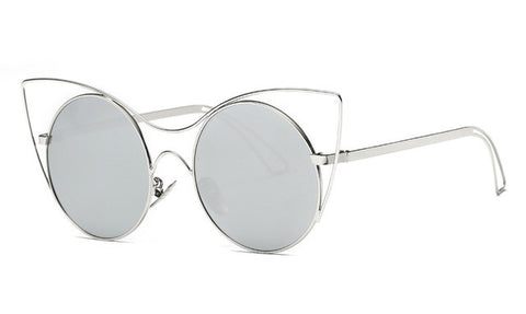 Vintage Metal Framed Cat Eye Sunglasses