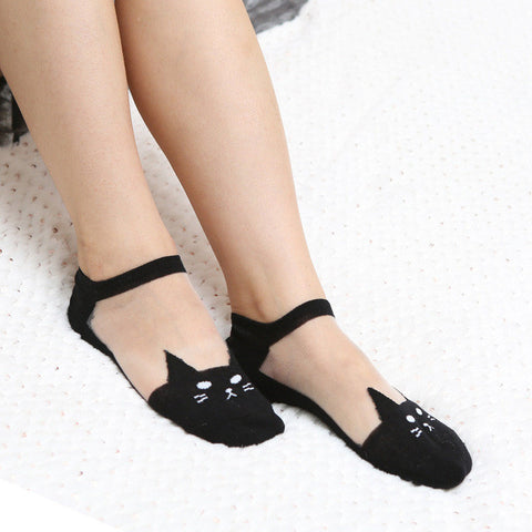 Ballet Flat Cat Socks