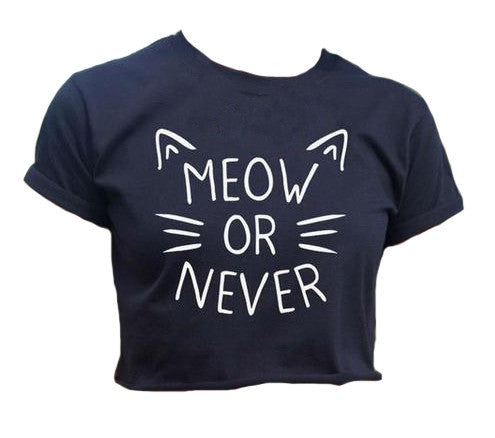 Meow or Never Crop Top