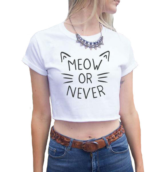 Meow or Never Crop Top