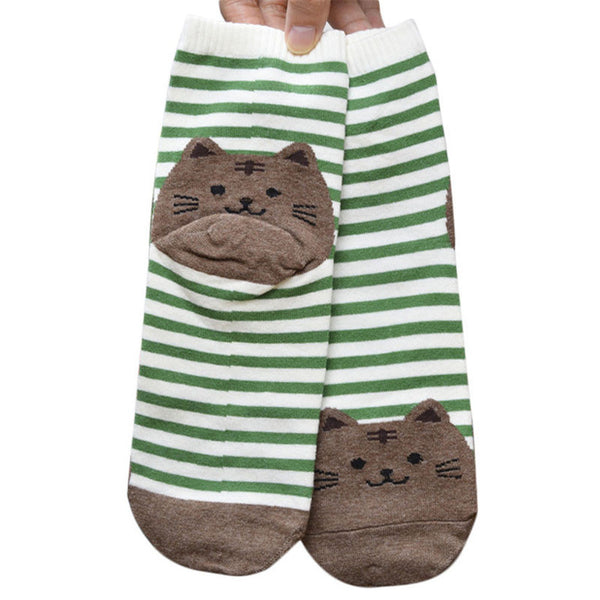 Striped Cat Socks