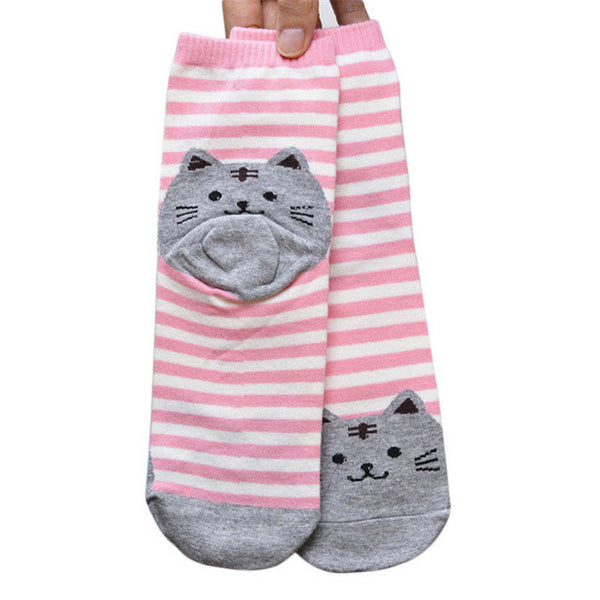Striped Cat Socks