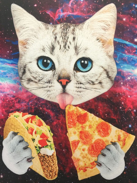 Pizza and Tacos Cat Tee