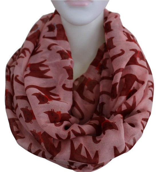 Printed Cat Scarf