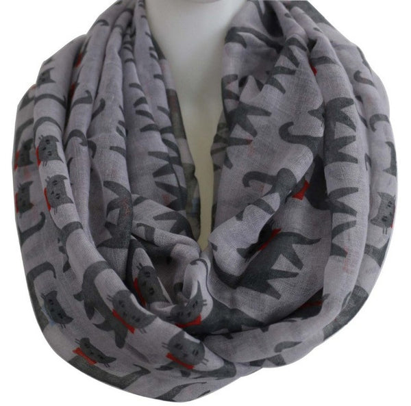 Printed Cat Scarf