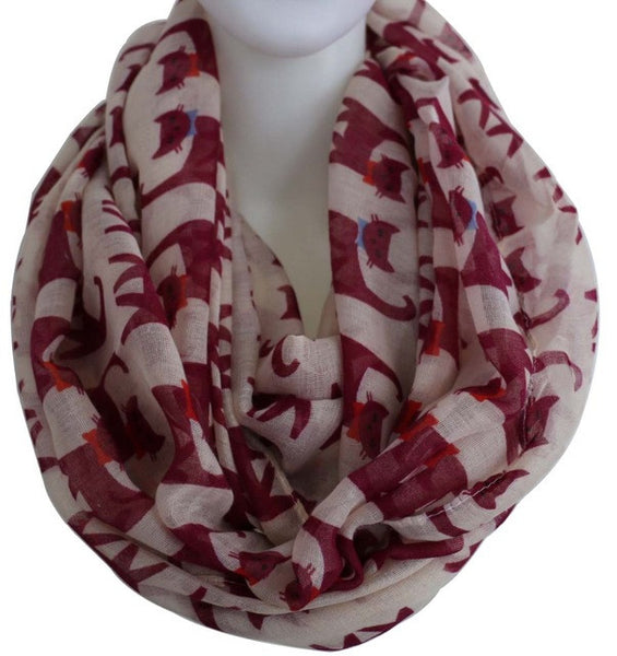 Printed Cat Scarf
