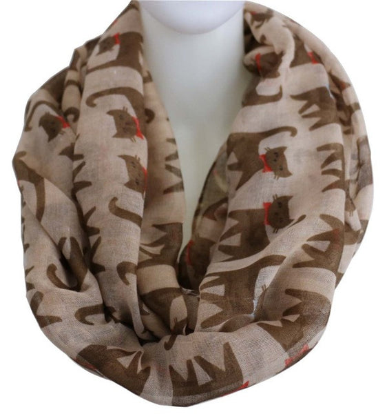 Printed Cat Scarf