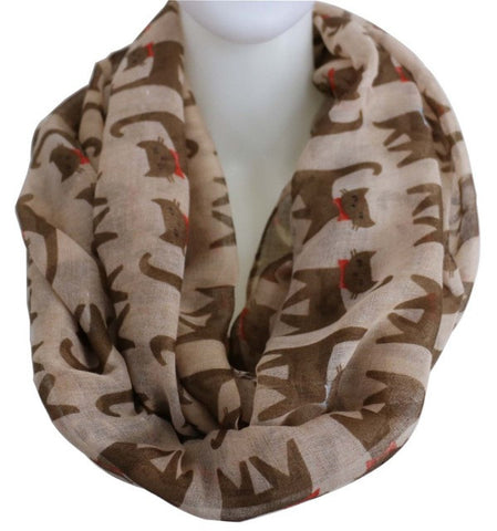 Printed Cat Scarf