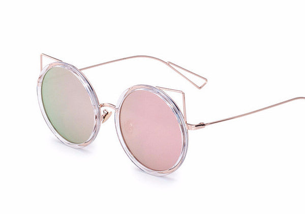 Round Cat Ear Sunglasses
