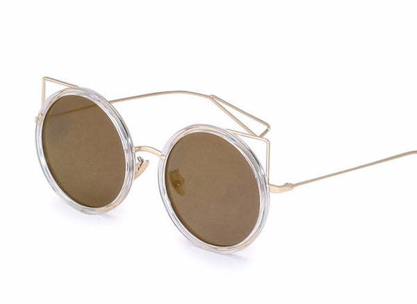 Round Cat Ear Sunglasses