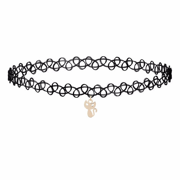 Kitten Tattoo Choker