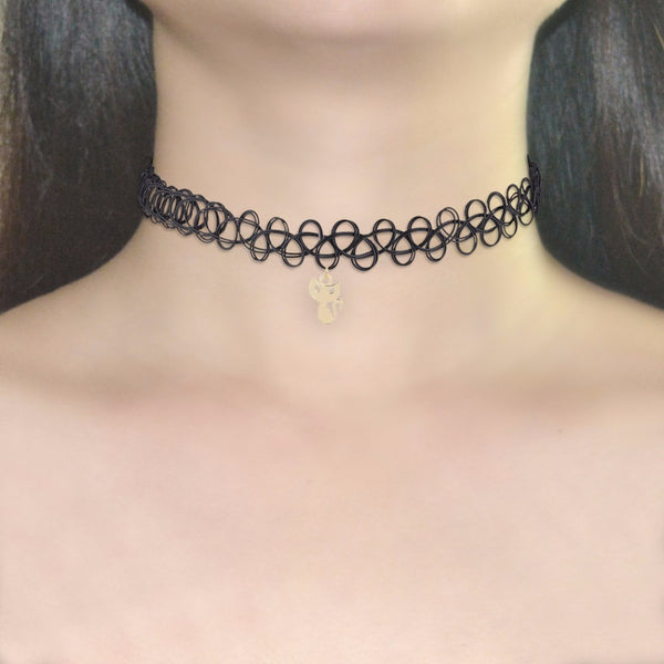 Kitten Tattoo Choker
