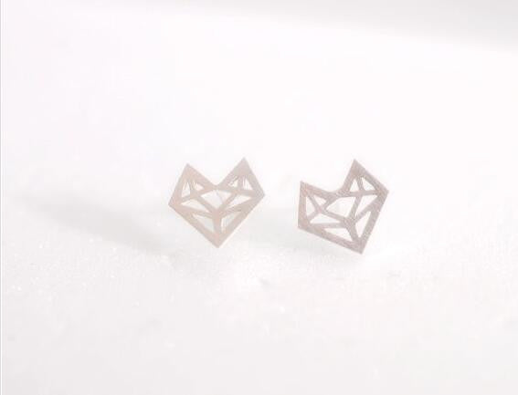 Geometric Cat Earrings