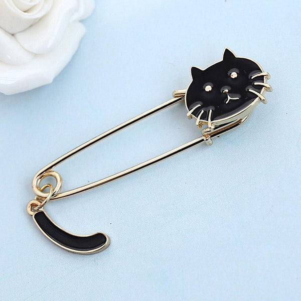Wagging Tail Kitten Pin