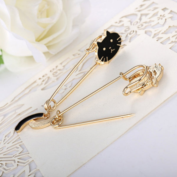 Wagging Tail Kitten Pin