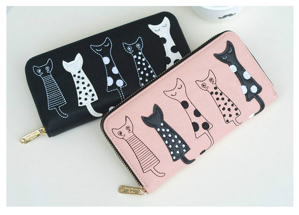 Five Cats Wallet Clutch
