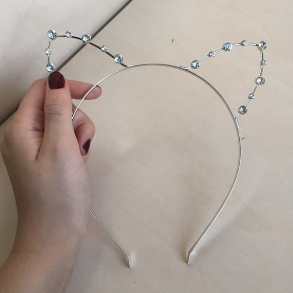 Metal Cat Ears Headband