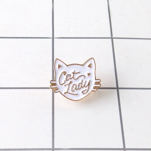 Cat Lady Enamel Pin
