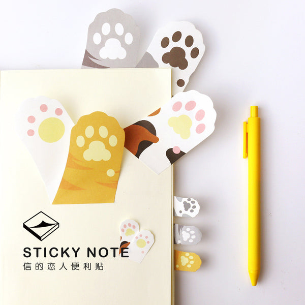 Cat Paw Planner Post Note Tabs