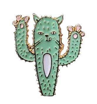 Cactus Cat Enamel Pin