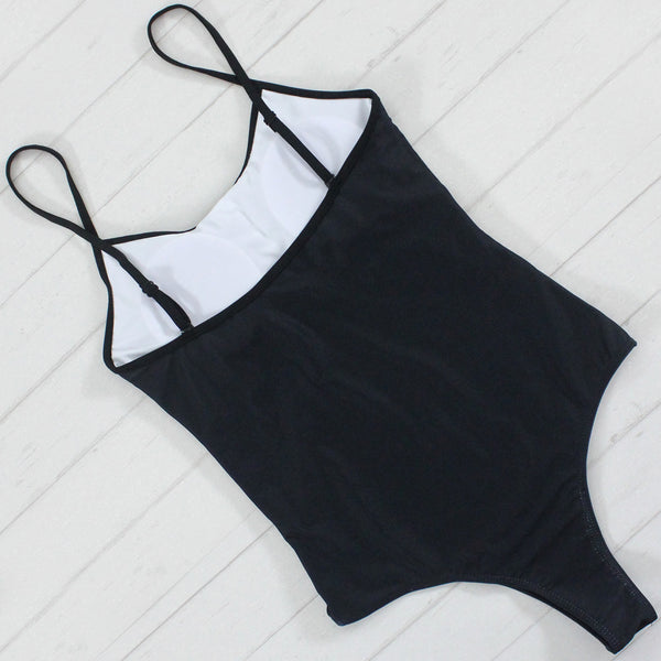 Black Cat One Piece Swimsuit