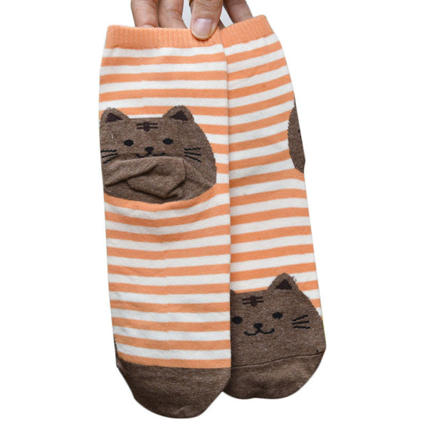 Striped Cat Socks