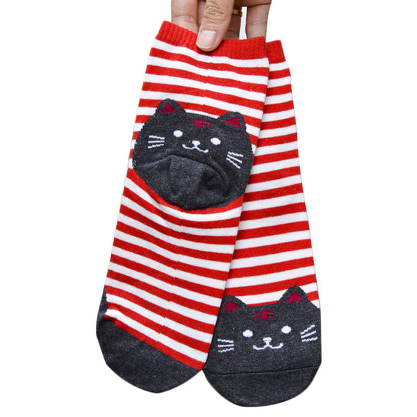Striped Cat Socks