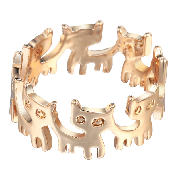 Circle of Cats Ring