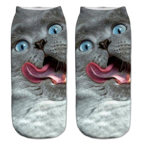 Tongue Out Tuesday Cat Socks
