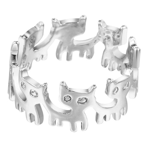 Circle of Cats Ring