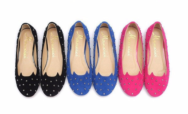 Studded Cat Ear Flats