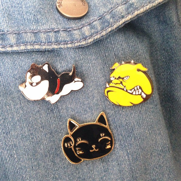 Lucky Cat Enamel Pin