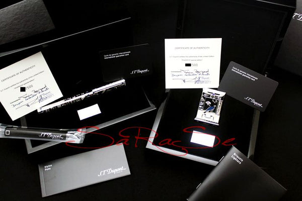 Füllertinte S.T. Dupont Set Feuerzeug, Rollerball Pharaoh - Tintenfass Art.-Nr. TEBF2014ZW