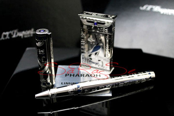Füllertinte S.T. Dupont Set Feuerzeug, Rollerball Pharaoh - Tintenfass Art.-Nr. TEBF2014ZW