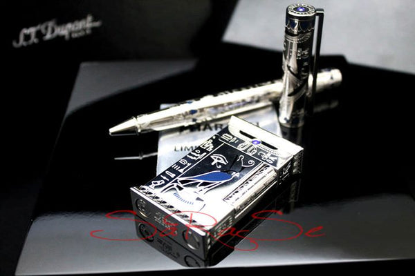 Füllertinte S.T. Dupont Set Feuerzeug, Rollerball Pharaoh - Tintenfass Art.-Nr. TEBF2014ZW