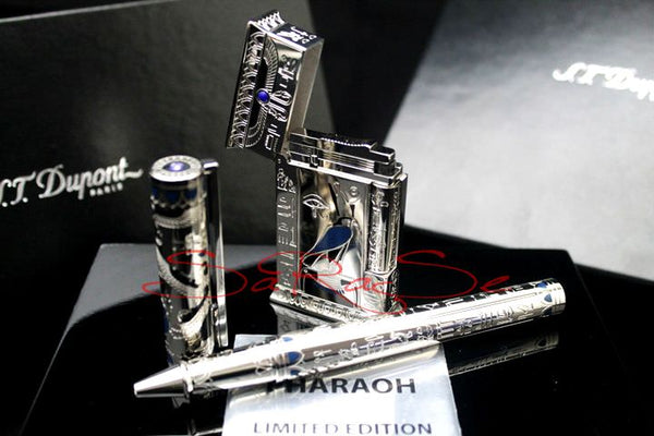 Füllertinte S.T. Dupont Set Feuerzeug, Rollerball Pharaoh - Tintenfass Art.-Nr. TEBF2014ZW