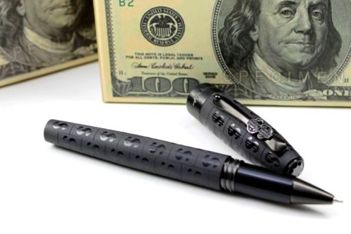 Rollerball Montegrappa CASH Edelstahl Rhutenium schwarz Art.-Nr. ISADCRLC