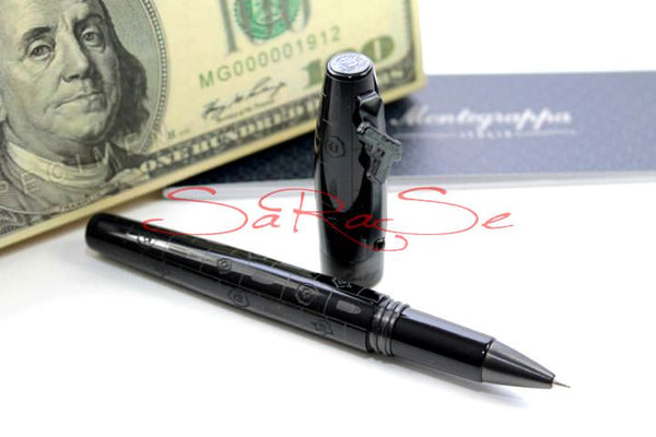 Rollerball Montegrappa Bang Bang Edelstahl Rhutenium schwarz Art.-Nr. ISFOERLC