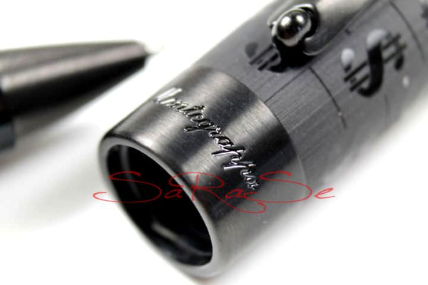 Füllertinte Montegrappa CASH Edelstahl Rhutenium schwarz - Tintenroller Art.-Nr. ISADCRLC